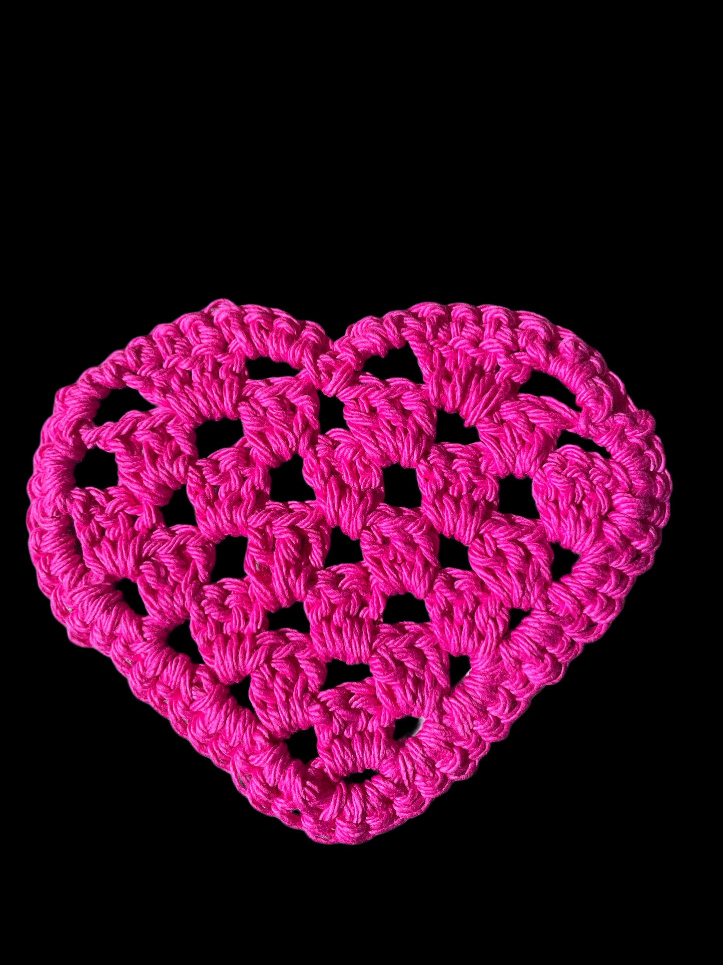 Crochet Pink Drink Coaster